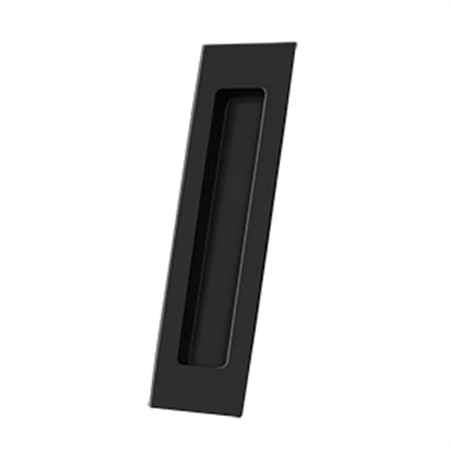 Deltana - Flush Pull, Rectangular, HD, 7'' x 1-7/8'' x 3/8'', Solid Brass - Paint Black