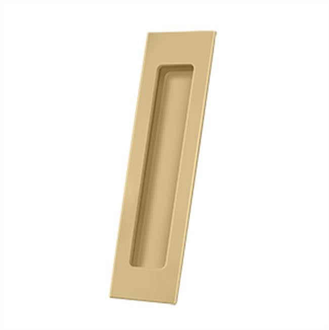 Deltana - Flush Pull, Rectangular, HD, 7'' x 1-7/8'' x 3/8'', Solid Brass - Brushed Brass