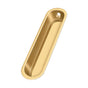 Deltana - Flush Pull, 4'' x 1'' x 1/2'' - PVD Polished Brass