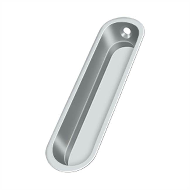 Deltana - Flush Pull, 4'' x 1'' x 1/2'' - Polished Chrome