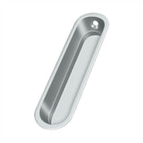 Deltana - Flush Pull, 4'' x 1'' x 1/2'' - Polished Chrome