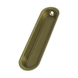 Deltana - Flush Pull, 4'' x 1'' x 1/2'' - Antique Brass