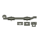 Deltana - 10'' Surface Bolt w/ Off-set, HD - Antique Nickel