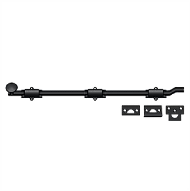 Deltana - 18'' Surface Bolt w/ Off-set, HD - Paint Black