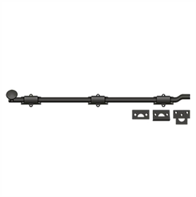 Deltana - 24'' Surface Bolt w/ Off-set, HD - Oil-rubbed Bronze