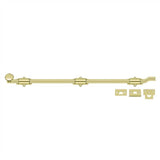 Deltana - 26'' Surface Bolt w/ Off-set, HD - Polished Brass