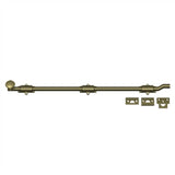 Deltana - 26'' Surface Bolt w/ Off-set, HD - Antique Brass