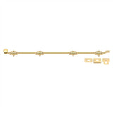 Deltana - 42'' Surface Bolt w/ Off-set, HD - PVD Polished Brass