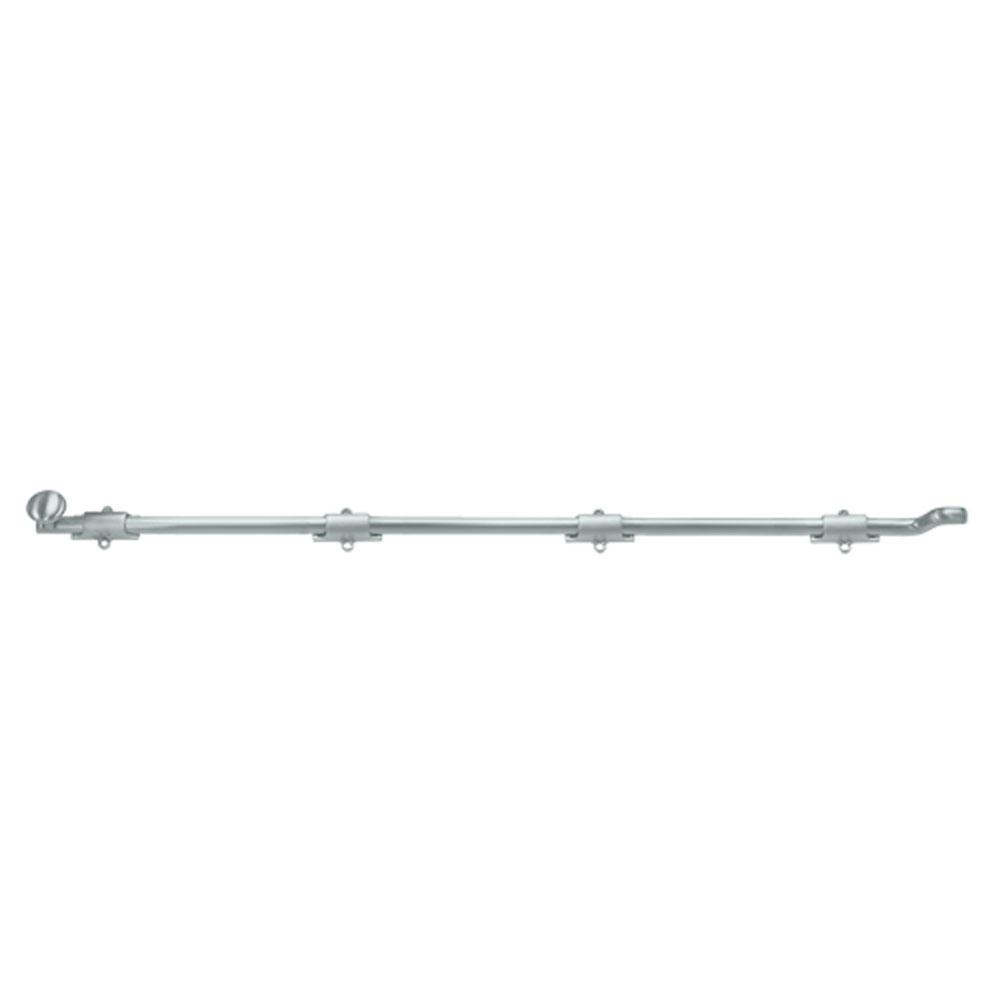 Deltana - 42'' Surface Bolt w/ Off-set, HD - Brushed Chrome