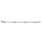Deltana - 42'' Surface Bolt w/ Off-set, HD - Brushed Chrome