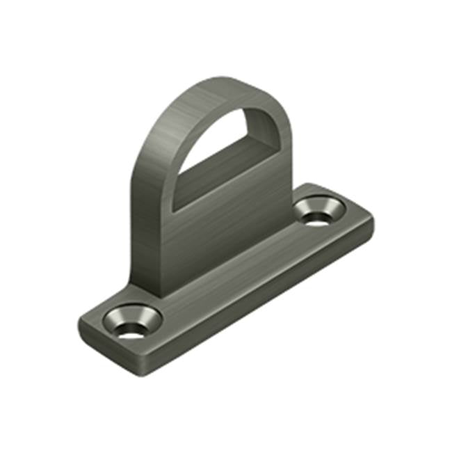 Deltana - Offset Heavy Duty Strike for HD Bolt, Solid Brass - Antique Nickel