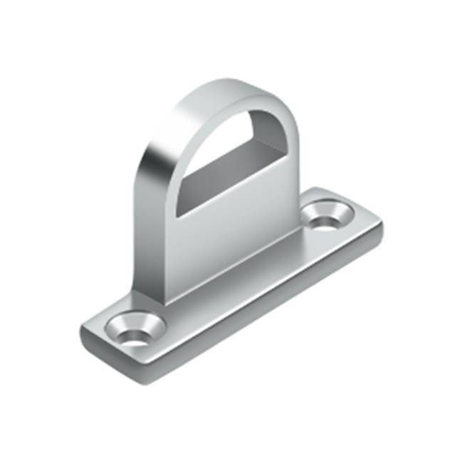 Deltana - Offset Heavy Duty Strike for HD Bolt, Solid Brass - Polished Chrome