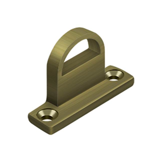 Deltana - Offset Heavy Duty Strike for HD Bolt, Solid Brass - Antique Brass