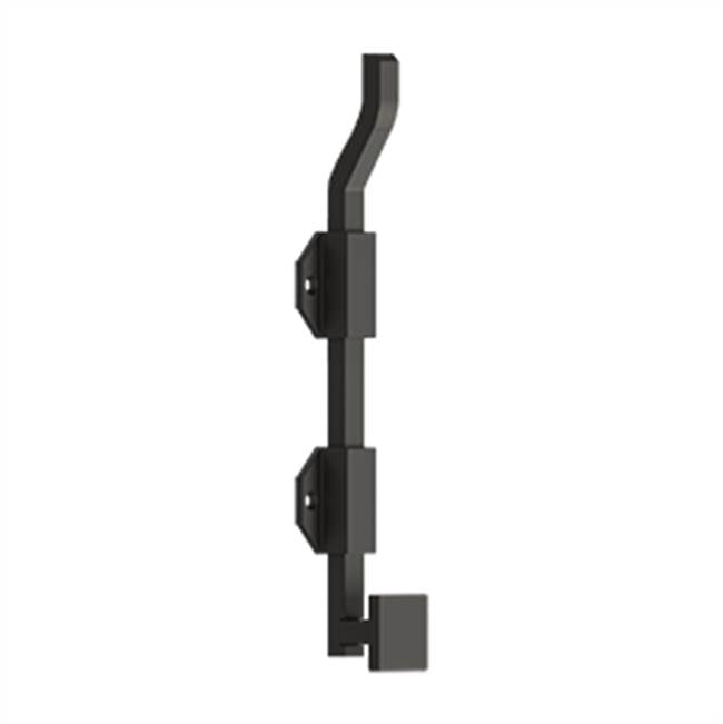 Deltana - 10'' Modern Offset Surface Bolt, HD, Solid Brass - Oil-rubbed Bronze