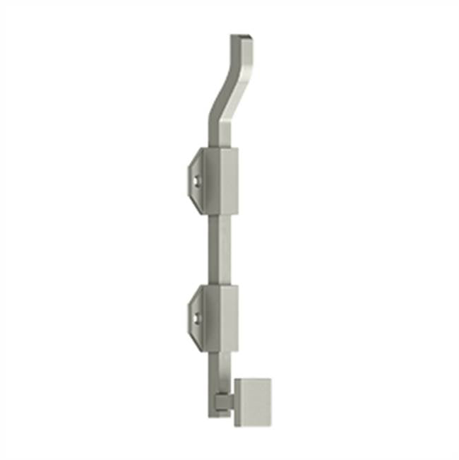 Deltana - 10'' Modern Offset Surface Bolt, HD, Solid Brass - Brushed Nickel