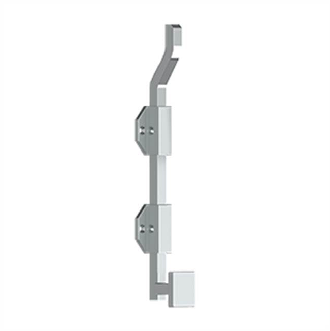 Deltana - 10'' Modern Offset Surface Bolt, HD, Solid Brass - Polished Chrome