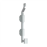 Deltana - 10'' Modern Offset Surface Bolt, HD, Solid Brass - Polished Chrome