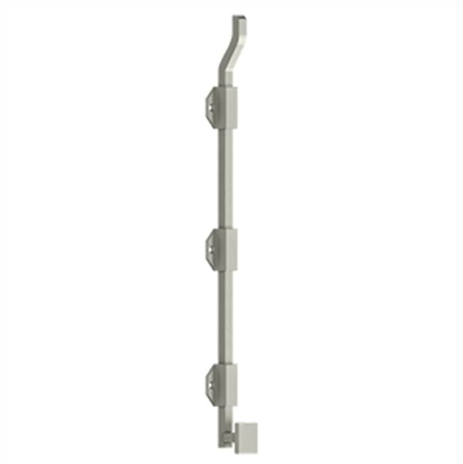 Deltana - 18'' Modern Offset Surface Bolt, HD, Solid Brass - Brushed Nickel