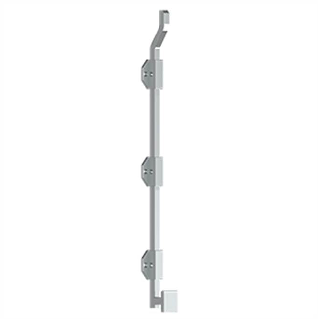Deltana - 18'' Modern Offset Surface Bolt, HD, Solid Brass - Polished Chrome