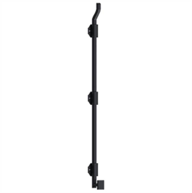 Deltana - 26'' Modern Offset Surface Bolt, HD, Solid Brass - Paint Black