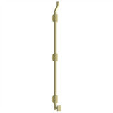 Deltana - 26'' Modern Offset Surface Bolt, HD, Solid Brass - Unlacquered Brass