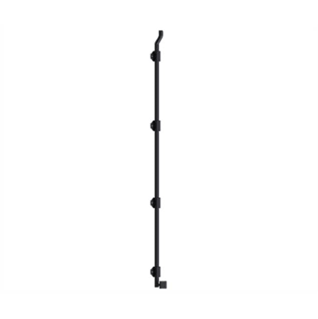 Deltana - 42'' Modern Offset Surface Bolt, HD, Solid Brass - Paint Black