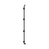 Deltana - 42'' Modern Offset Surface Bolt, HD, Solid Brass - Paint Black
