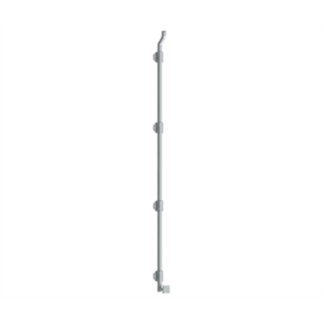 Deltana - 42'' Modern Offset Surface Bolt, HD, Solid Brass - Brushed Chrome