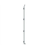 Deltana - 42'' Modern Offset Surface Bolt, HD, Solid Brass - Brushed Chrome