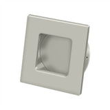 Deltana - Flush Pull, Square, HD, 2-3/4'' x 2-3/4'', Solid Brass - Brushed Nickel