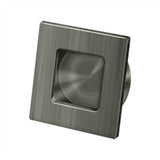 Deltana - Flush Pull, Square, HD, 2-3/4'' x 2-3/4'', Solid Brass - Antique Nickel