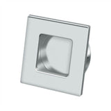 Deltana - Flush Pull, Square, HD, 2-3/4'' x 2-3/4'', Solid Brass - Polished Chrome