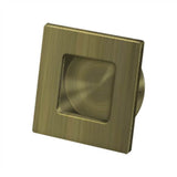 Deltana - Flush Pull, Square, HD, 2-3/4'' x 2-3/4'', Solid Brass - Antique Brass
