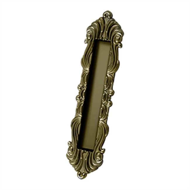 Deltana - Flush Pull, Victorian, HD, 10'' x 2-1/4'' x 3/4'', Solid Brass - Antique Brass