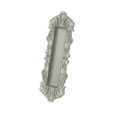 Deltana - Flush Pull, Victorian, HD, 7'' x 2-1/4'' x 5/8'', Solid Brass - Brushed Nickel
