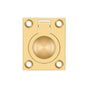 Deltana - Flush Ring Pull, 1-3/4'' x 1-3/8'' - PVD Polished Brass