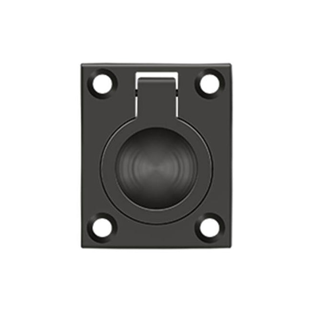 Deltana - Flush Ring Pull, 1-3/4'' x 1-3/8'' - Oil-rubbed Bronze