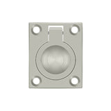 Deltana - Flush Ring Pull, 1-3/4'' x 1-3/8'' - Brushed Nickel