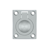 Deltana - Flush Ring Pull, 1-3/4'' x 1-3/8'' - Brushed Chrome