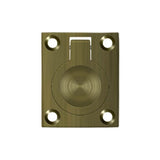 Deltana - Flush Ring Pull, 1-3/4'' x 1-3/8'' - Antique Brass