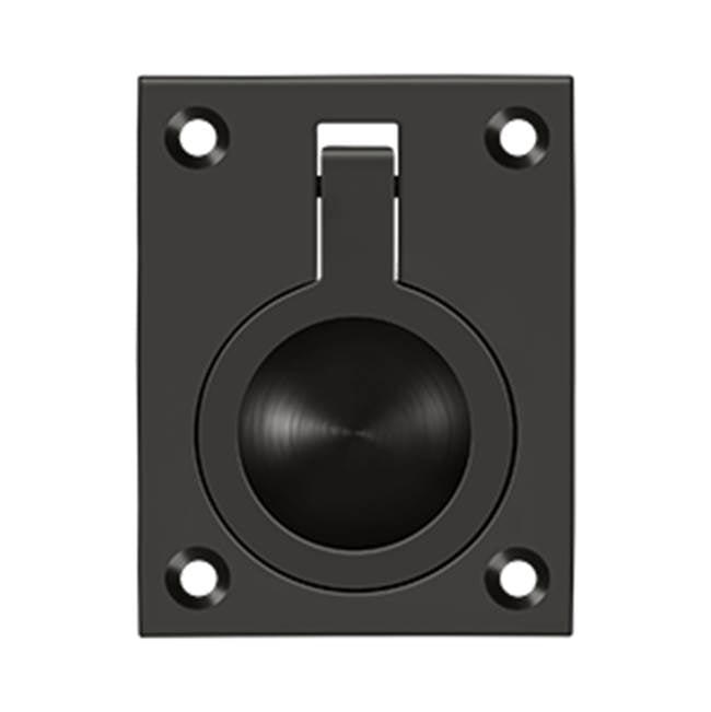 Deltana - Flush Ring Pull, 2-1/2'' x 1-7/8'' - Oil-rubbed Bronze