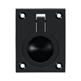 Deltana - Flush Ring Pull, 2-1/2'' x 1-7/8'' - Paint Black
