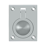 Deltana - Flush Ring Pull, 2-1/2'' x 1-7/8'' - Brushed Chrome
