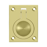 Deltana - Flush Ring Pull, 2-1/2'' x 1-7/8'' - Polished Brass