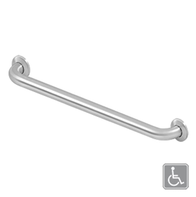 Deltana - 24'' Grab Bar, Stainless Steel, Concealed Screw - Brushed Stainless