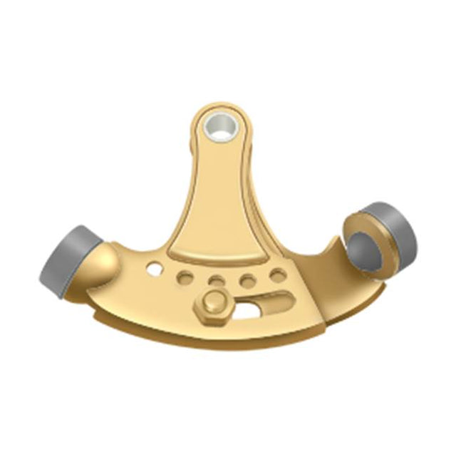Deltana - Hinge Pin Stop, Hinge Mounted, Adjustable - PVD Polished Brass