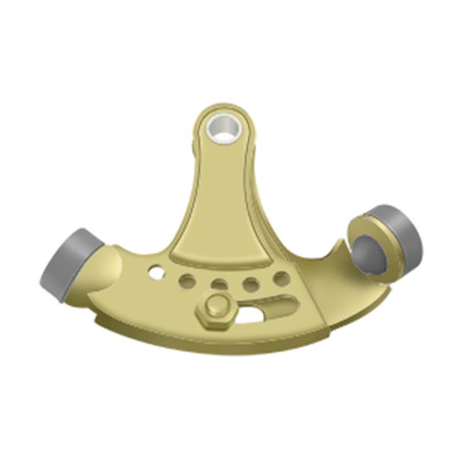 Deltana - Hinge Pin Stop, Hinge Mounted, Adjustable - Polished Brass