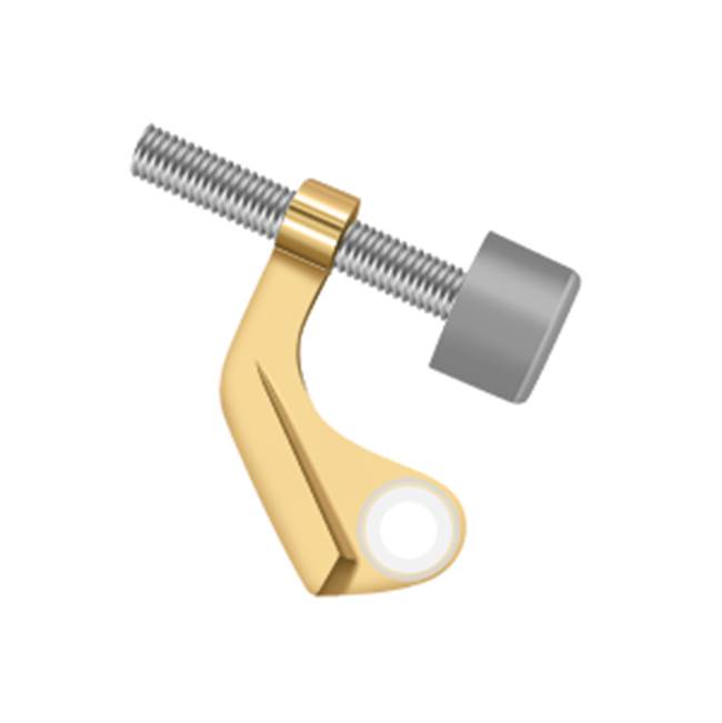 Deltana - Hinge Pin Stop, Hinge Mounted for Brass Hinges - PVD Polished Brass
