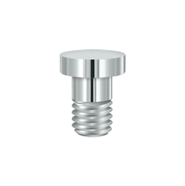Deltana - Extended Button Tip for Solid Brass Hinges - Polished Chrome