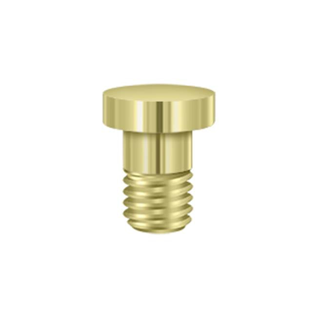 Deltana - Extended Button Tip for Solid Brass Hinges - Polished Brass